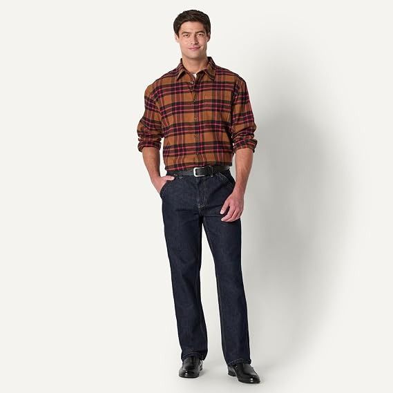 Brown And Black Plaid Button-Up Shirt imagen 4